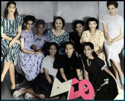 Sorority after restoration and colorize